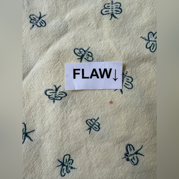 WILLIAMS SONOMA 70” Round TABLECLOTH PROVENCE BUMBLE BEE & (9) Matching Napkins - Picture 5 of 7